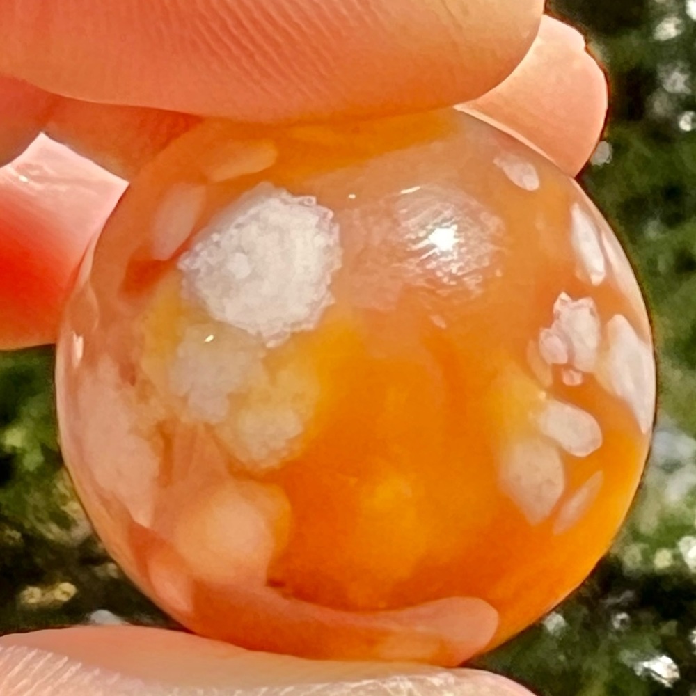 Flower Agate Sphere, 18g, Wandering Bunny LLC